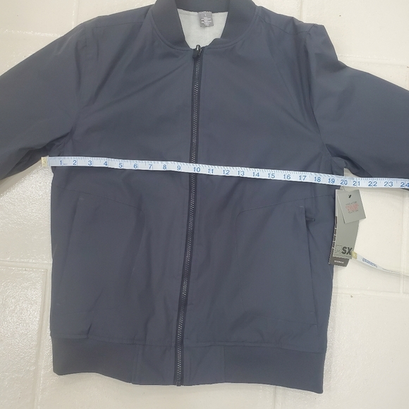 MSX by Michael Stahan reversible jacket men's size Small gray zip pockets fleece - Picture 13 of 14